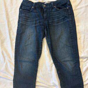 Paige Denim Jeans, Dark Blue Boyfriend Style